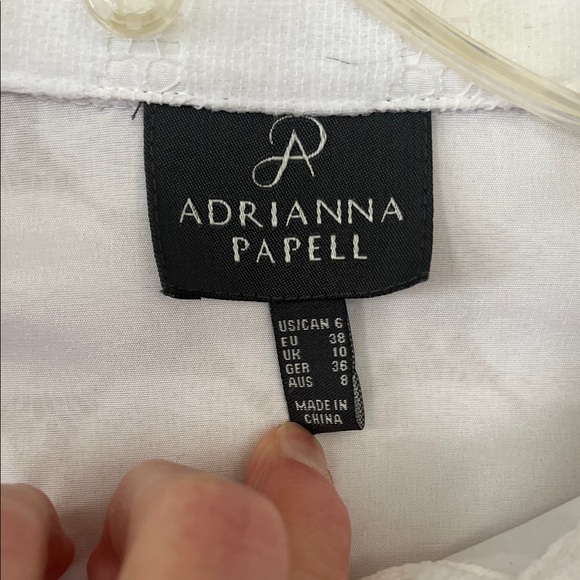 Adrianna Papell White Textured Dress - Picture 9 of 9